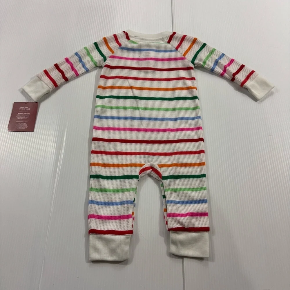 548. NWT Wondershop Colorful Striped Kids Footie (6-9 months)